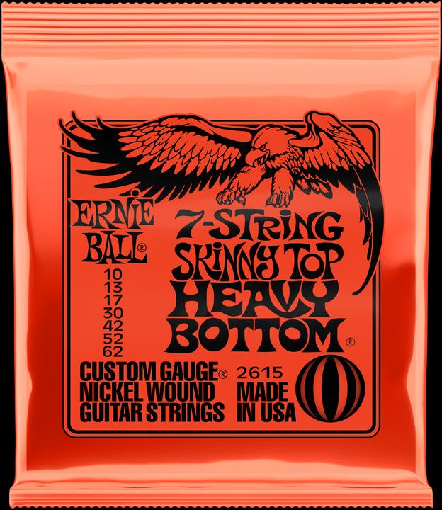 Immagine prodotto Ernie Ball Set di corde, Slinky Nickel 7 corde, Skinny Top Heavy Bottom (7 x, Chitarra elettrica, 0.06")