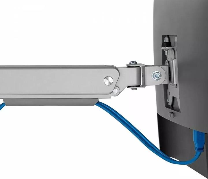 Actual product image Ergo Office Monitoriaus laikiklis aliuminis su dujine spyruokle, dviguba rankena, vesa 75x75 (Table, 32")