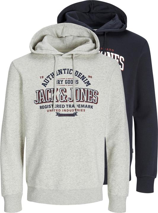 Produktbild Jack & Jones JJELOGO SWEAT HOOD 2 COL 24/25 2PK MP (M)