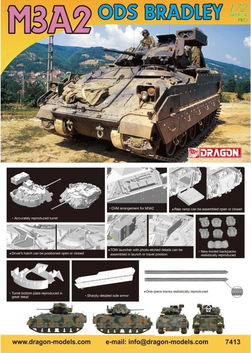 Image du produit 1:72 M3A2 ODS Bradley