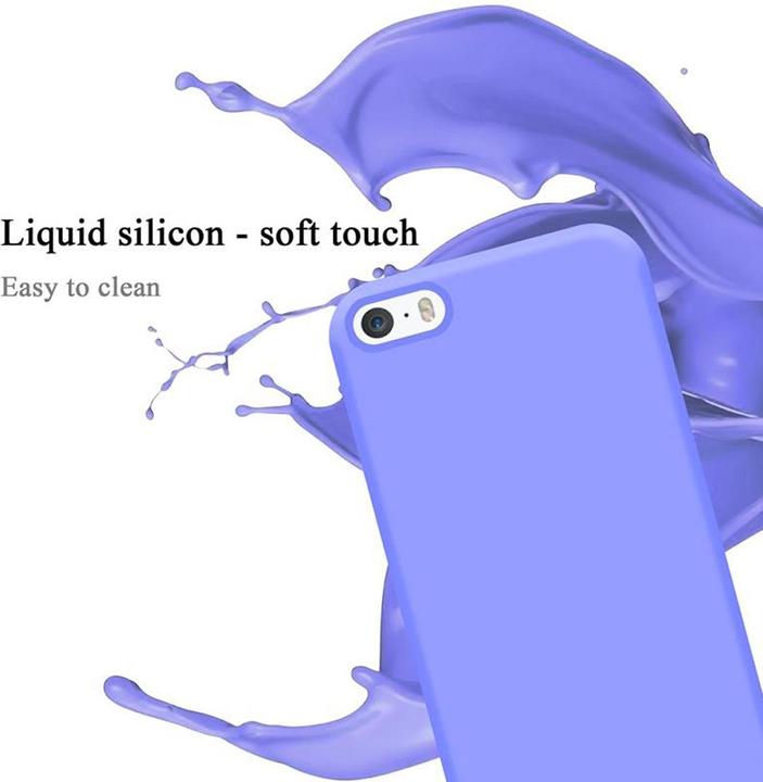 Actual product image Cadorabo TPU Liquid Silicone Case Cover (Apple iPhone 5)