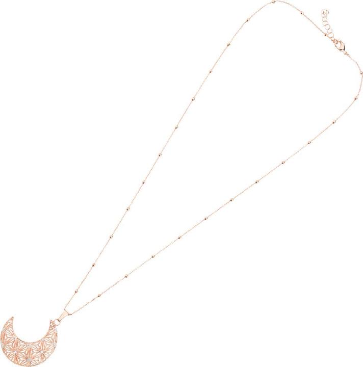 Produktbild Ottaviani Rhodium-plated bronze necklace with silver glitter (Bronze, 60 - 65 cm)