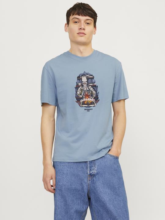 Actual product image Jack & Jones Jorseven Skull Tee Ss Crew Neck Sn (M)