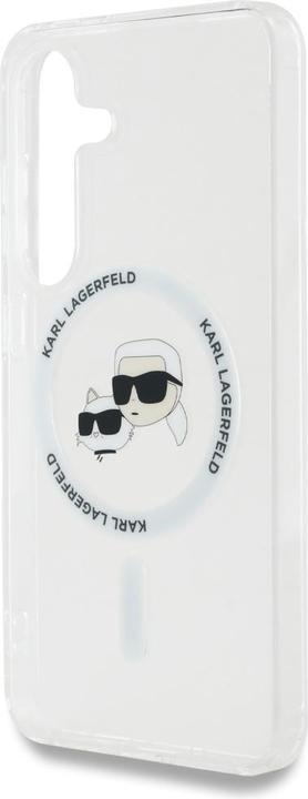 Image du produit Karl Lagerfeld Etui Button Karl & Choupette Heads Printed Logo MagSafe Samsung Galaxy S25 biaÅy (Samsung Galaxy S25)