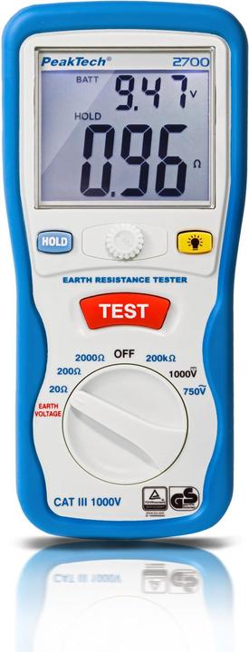 Peaktech P 2700 Misuratore di resistenza di terra (Custodia del dispositivo di misurazione)