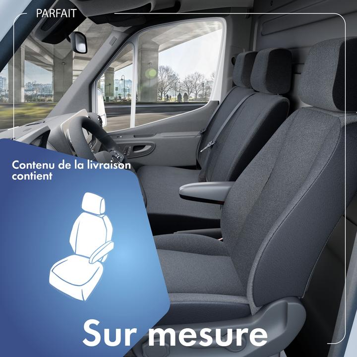 Immagine prodotto Walser Coprisedili per Fiat Doblo 2 sedile singolo passeggero anteriore in poliestere BJ 2010 oggi