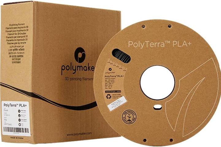 Produktbild Polymaker PolyTerra PLA+ (PLA+, 1.75 mm, 1000 g, Schwarz)