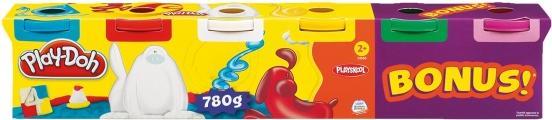 Produktbild Play-Doh 4+2 Pack Grundfarben (6)