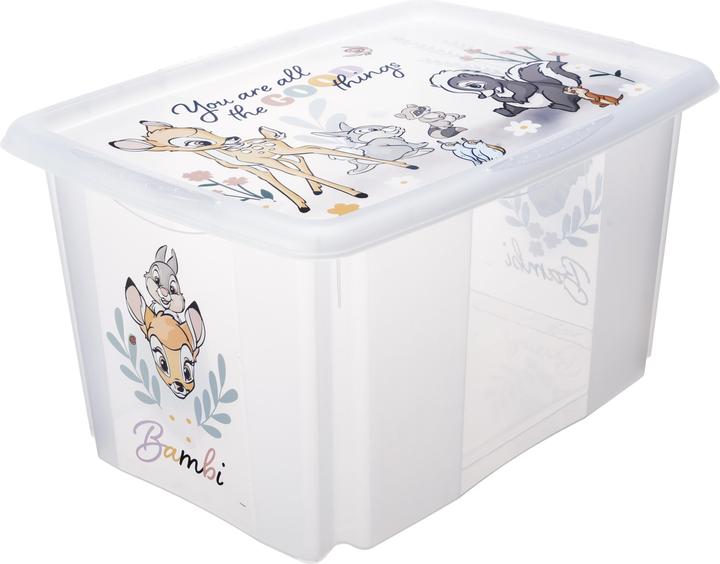 Actual product image keeeper karolina set with lid bambi (55.5 x 40 x 30 cm, 45 l)