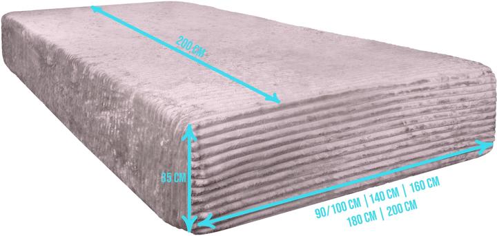 Produktbild Aspero 2 Spannbettlaken aus Streifen-Flanell Parana - 9061 (200 x 200 cm)