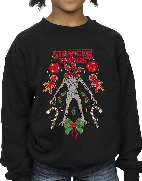Immagine prodotto Netflix Stranger Things Christmas Demogorgon Felpa Ragazze (140, 146)