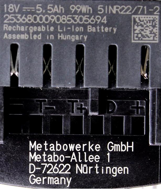Actual product image Metabo Basis-Set (18 V)