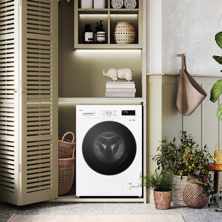Actual product image LG F4NX1009NWB Washing machine 9 Kg Class A (9 kg, Left)