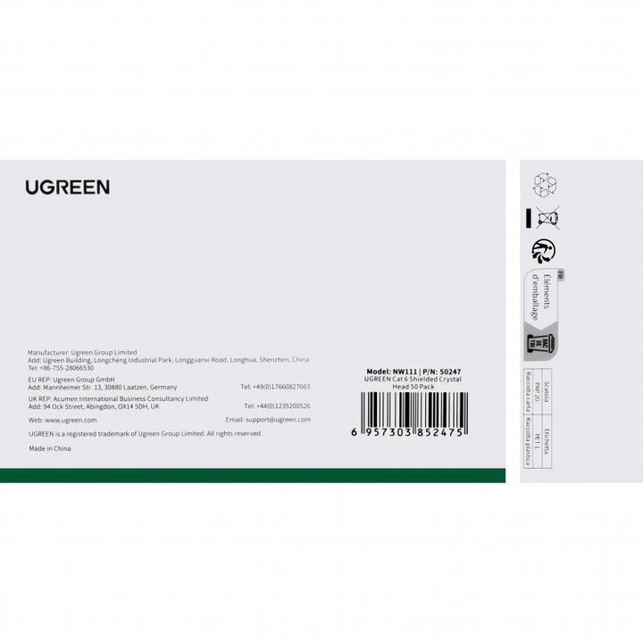 Produktbild Ugreen Network Connector NW111, RJ45, Cat6, 50-Pack
