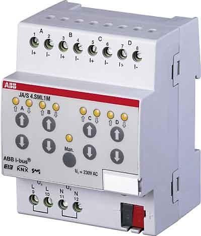 Produktbild ABB JA/S4.SMI.1M JA/S4.SMI.1M Jalousieaktor Man, 4F, SMI (Rolladenaktor)