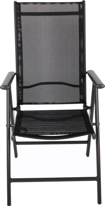 Actual product image VCM Set aluminum folding garden chair high back
