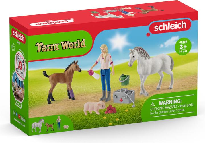 Actual product image Schleich Vet visits Merrie and Veulen