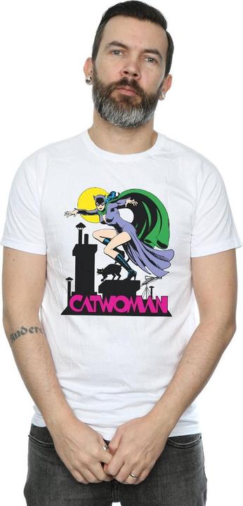 Actual product image Mens Catwoman Text Logo T-Shirt (XL)
