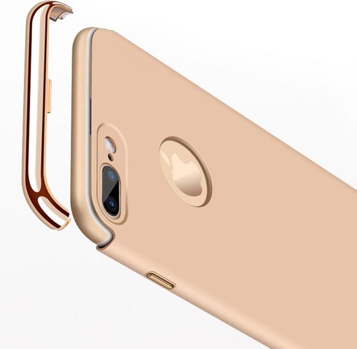Produktbild König Design Handy Hülle Schutz Case für Apple iPhone 7 Plus Bumper 3 in 1 Cover Rose Gold (Apple iPhone 7 Plus)