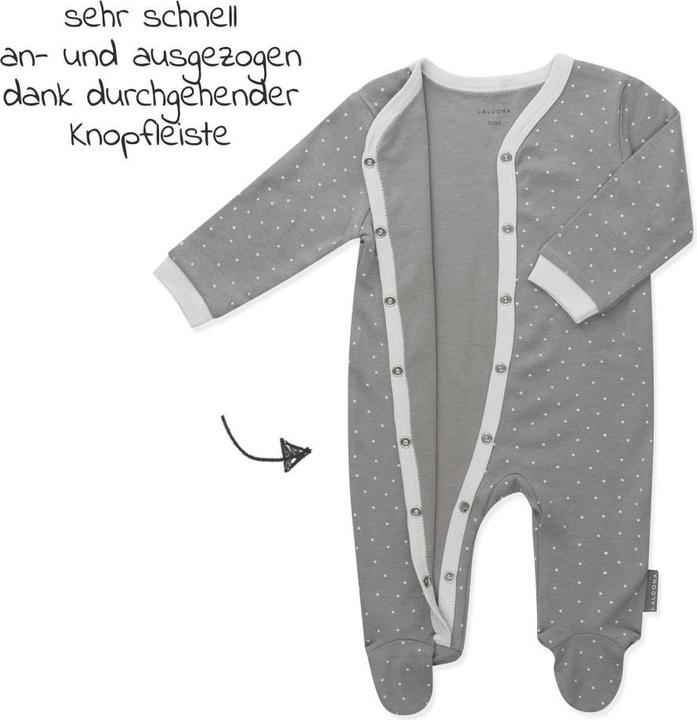 Immagine prodotto La Loona Pigiama bambino LaLoona - tutina 2 pezzi - pigiama intero - grigio (50)