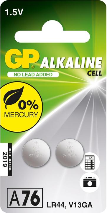 Produktbild GP Batteries Alkaline Cell (2 Stk., LR44, 110 mAh)