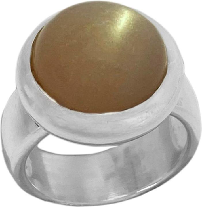 Image du produit Steinkult Bague en argent sterling "Pêche Pierre de lune (56, Argent 925)