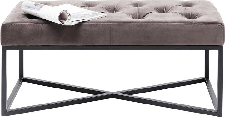 Produktbild Kare Design Bank Crossover Grau Schwarz 90x40cm (90 cm)
