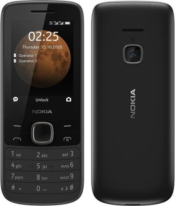 Nokia GSM phone 225 4G black (2.40", 0.30 Mpx, 4G)