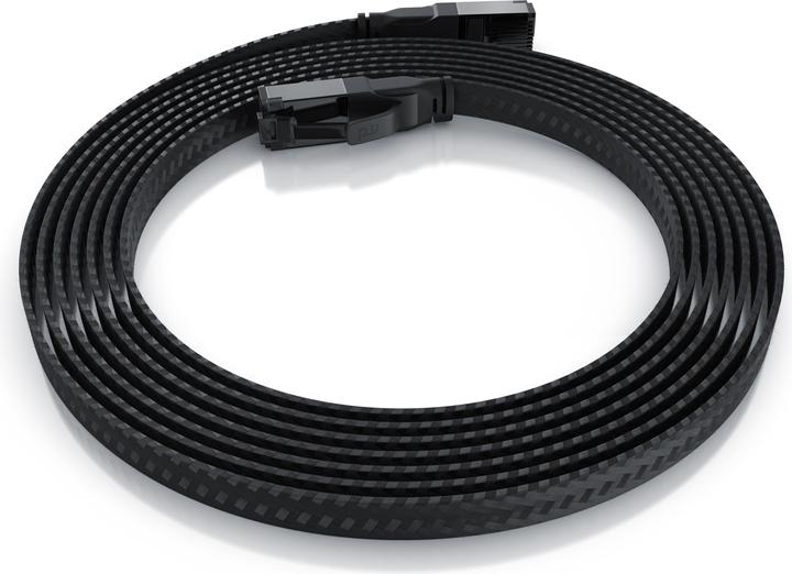 Produktbild Primewire LAN Kabel CAT.8, RJ-45, Ethernet CAT 8.1 Netzwerkkabel Flach 40 Gbits, Baumwollmantel Patchkabel (U/FTP, CAT8.1, 10 m)