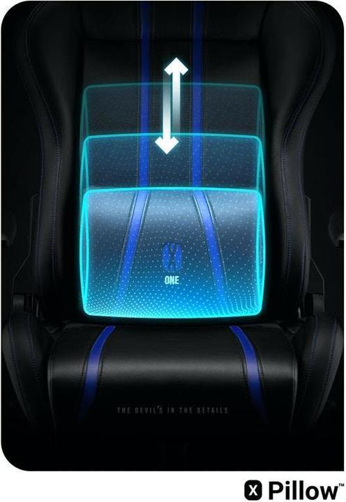 Image du produit Diablo Chaise de jeu X-One 2.0 Gaming Chair Normal, Noir-bleu