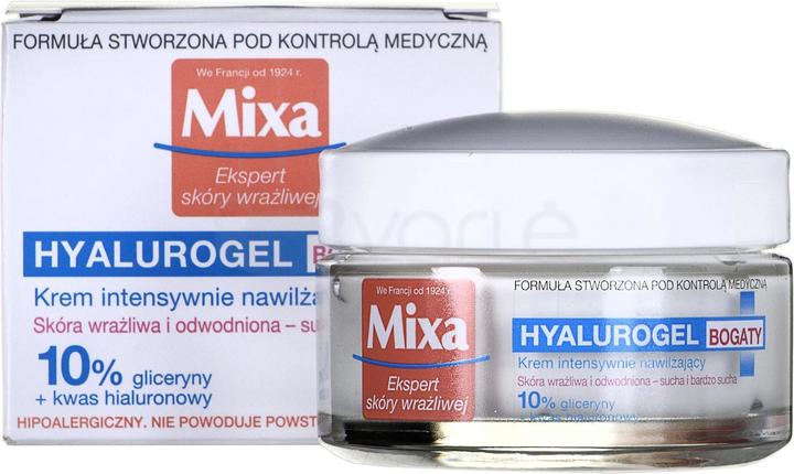 Image du produit Mixa Crème Hyalurogel Peau Sensible Expert Hydratation Intensive 50ml (50 ml, Crème de jour, Gel visage)