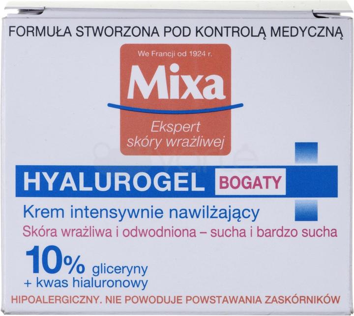 Image du produit Mixa Crème Hyalurogel Peau Sensible Expert Hydratation Intensive 50ml (50 ml, Crème de jour, Gel visage)
