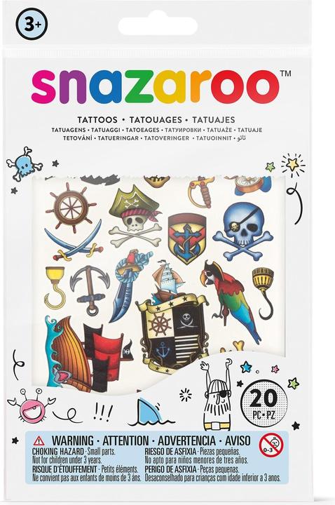 Produktbild Snazaroo Zubehör Tattoos Piraten, 20 Stück