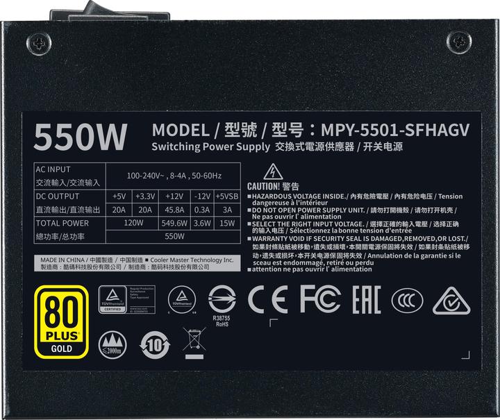 Actual product image Cooler Master V Series V550 SFX (550 W)