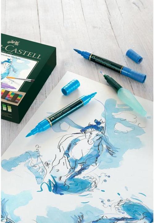 Produktbild Faber-Castell Albrecht Dürer Aquarellmarker 20er (Grün, 0.80 mm, 20 x)