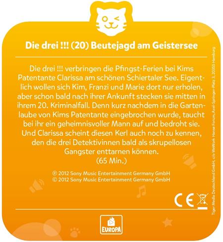 Actual product image Tigermedia The three episodes 20: Prey hunt at the ghost lake (German)