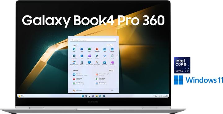 Produktbild Samsung Galaxy Book4 Pro 360 (16", Intel Core Ultra 7 155H, 16 GB, 512 GB, DE)