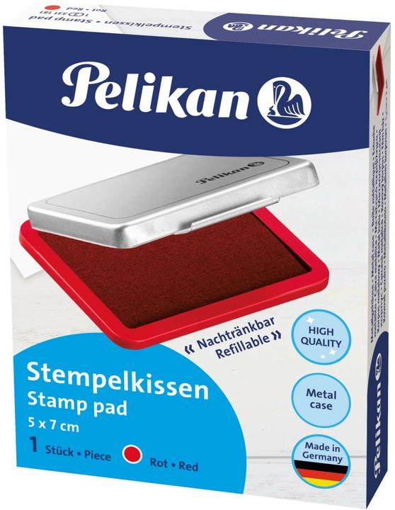 Actual product image Pelikan Metal stamp pad red