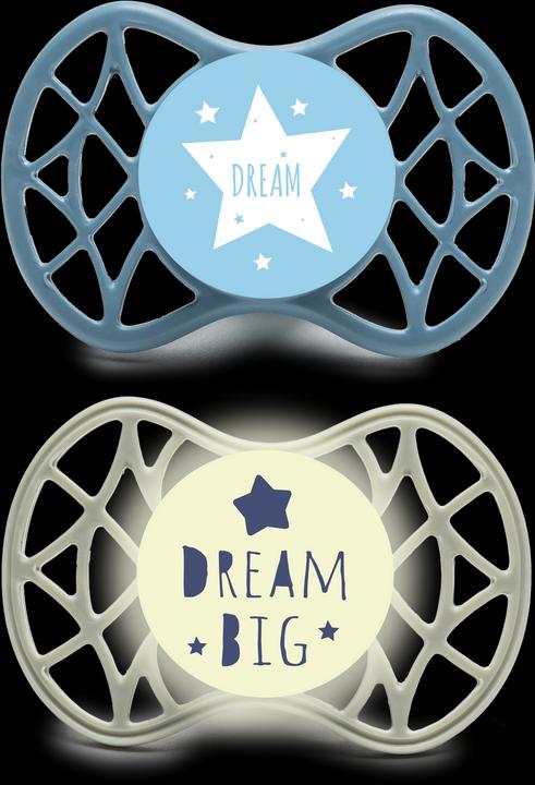 Produktbild Nuvita Air 55 Schnuller Orth 0m Male Dream Big (2 x, bis 6 Monate)