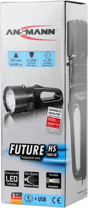 Actual product image Ansmann Battery hand lamp black (27.50 cm, 330 lm)