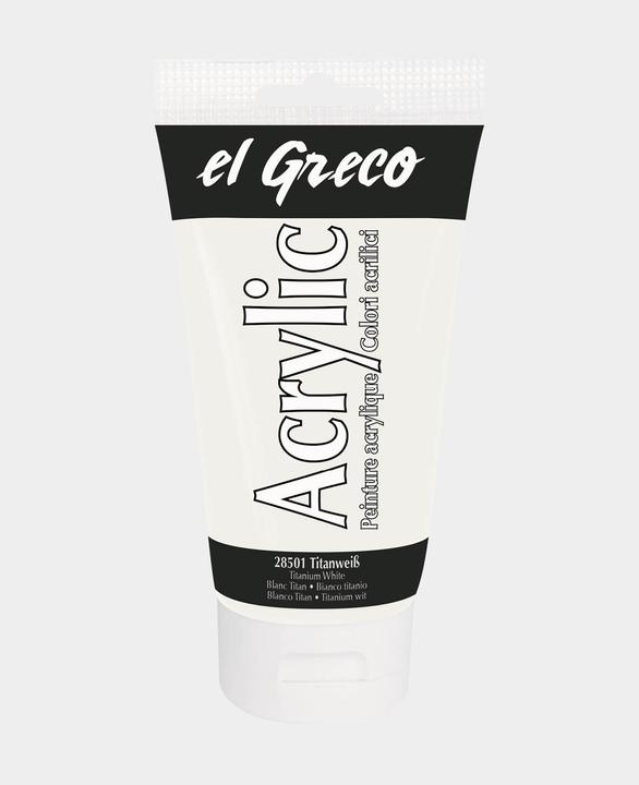 Produktbild Kreul el Greco Acrylic (Titanweiss, 150 ml)