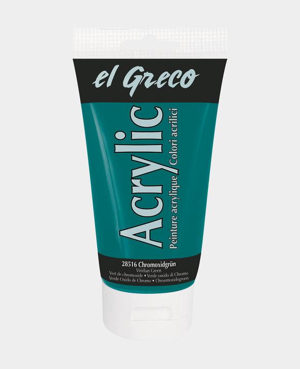 Actual product image Kreul el Greco Acrylic (Chrome oxide green, 150 ml)