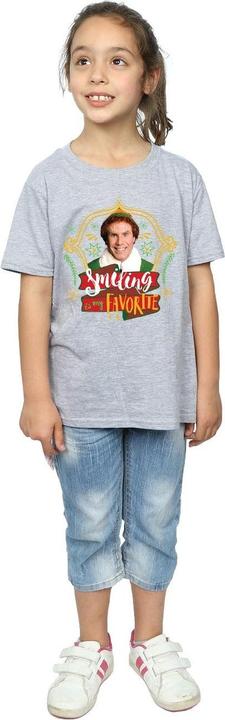 Actual product image Elf Girls Buddy Smiling Cotton T-Shirt (152, 158)