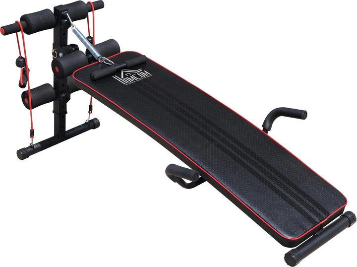 Actual product image Homcom Sit up bench abdominal trainer, adjustable, 137.5x55.5x50-68cm 120 kg load capacity