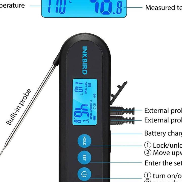 Image du produit Inkbird IHT-2PB Thermomètre à piqûre numérique
