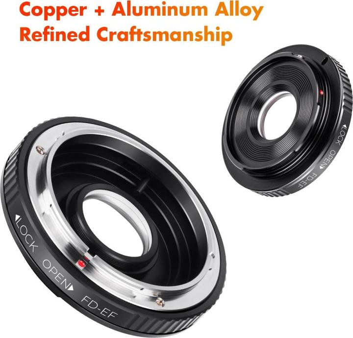 Image du produit K&F Concept Adaptateur K&F pour objectif Canon FD sur EOS EF (nouveauté)