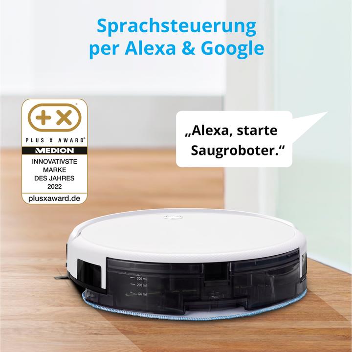 Actual product image Medion S15 SW Robot vacuum cleaner (50070905) (Robot vacuum)