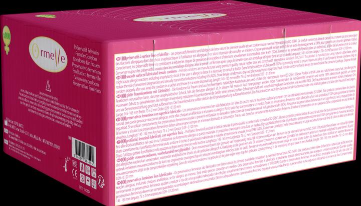 Actual product image Ormelle Female Condom" French latex female condoms (100 pcs.)