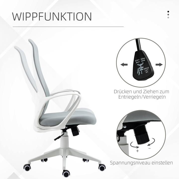 Immagine prodotto Vinsetto Sedia da ufficio con funzione di dondolo
