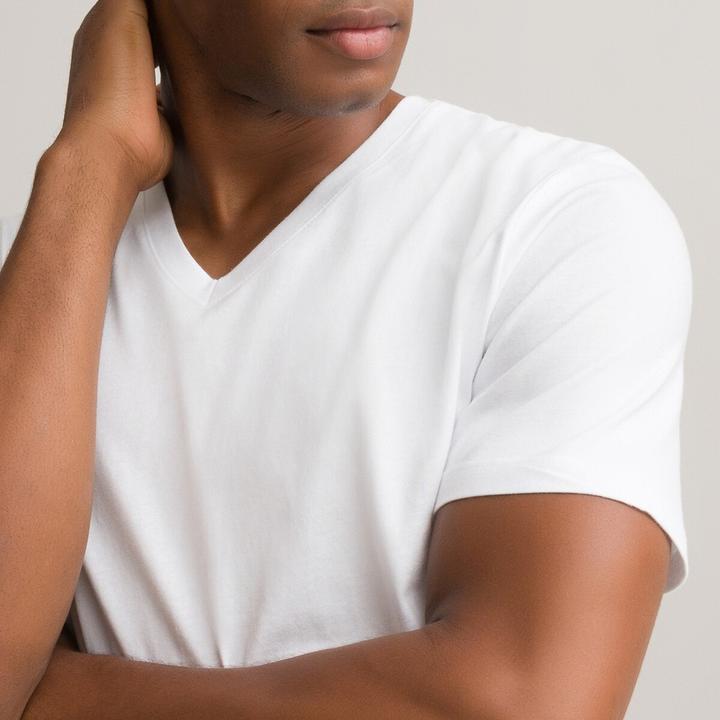 Image du produit La Redoute Collections T-shirt avec col en V (M)